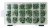 Набор колец уплот. резин. Дюйм. (GREEN) 270 шт