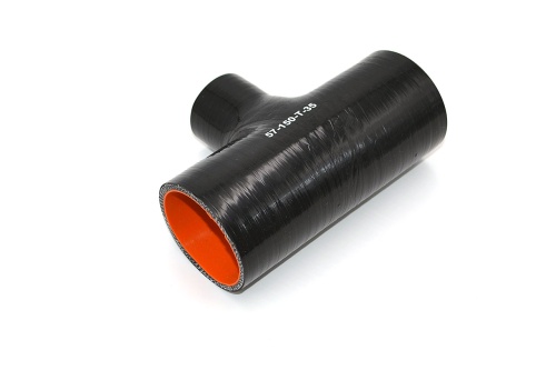 Патрубок силиконовый Т-образный Ф 57 мм L=150 мм (отвод 35 мм)