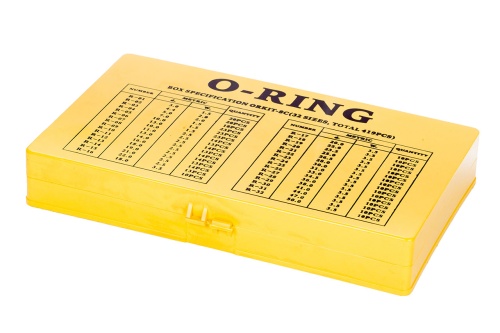 Набор колец уплот. резин. Метр.  (№8С) 419 шт