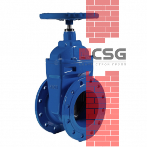 Задвижка чугунная тип МЗВ 30ч39р Ду100 Ру16  120C открытая гайка Китай, DN 100