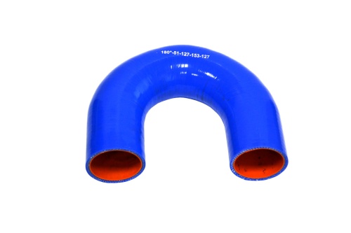 Патрубок силиконовый U-образный Ф 51 мм L=127х153х127 мм, 180°