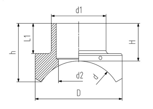Седелочный отвод d900х500 SDR17 для ГАЗО- и ВОДОснабжения