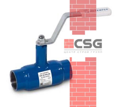 Кран шаровый стальной Ду40 РУ40 муфтовый  Temper 28020040, DN 40