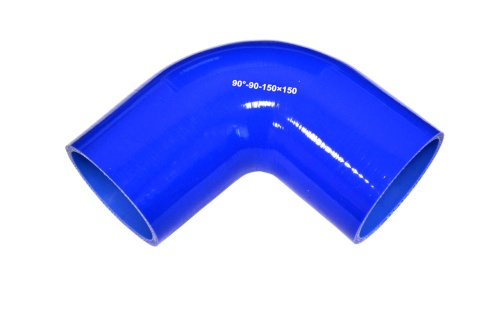 Патрубок силиконовый угловой Ф 90 мм L=150х150 мм, 90°