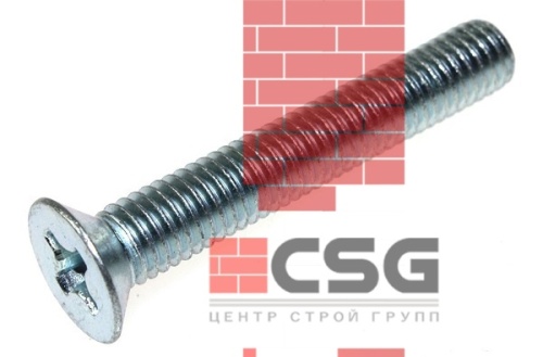 Винт с полусферической головкой 6x30 оцинк. DIN 7985, тыс.шт (200шт)