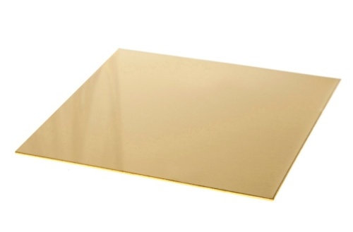 Лист латунный 10х600х1500 горячекатаный, марка ЛС59-1