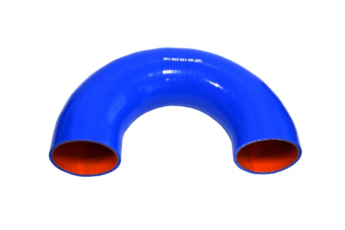 Патрубок силиконовый U-образный Ф 80 мм L=140х240х140 мм, 180°