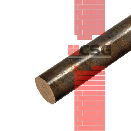 Круг бронзовый 95 прес, длина 3 м, марка БрАЖ9-4