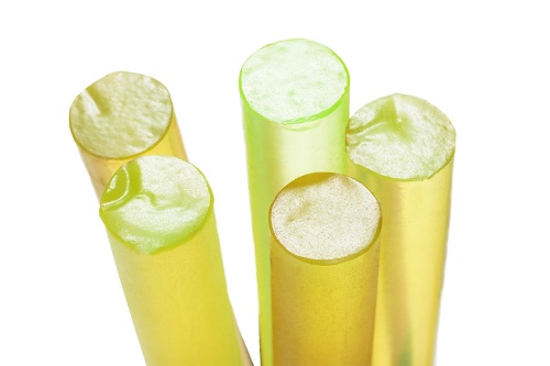 Полиуретан стержень Ф 30 мм   (L=500 мм, ~0,5 кг, жёлтый) Китай