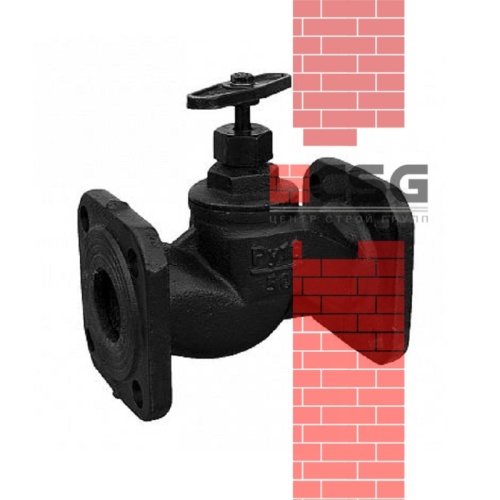 Клапан запорный чугунный 15кч19п Ду25 Ру16 фланцевый, DN 25, 1 дюйм