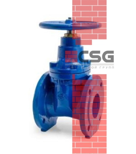 Задвижка чугун аналог МЗВ обрезиненный клин Ду 65 Ру16 до +75С фл Завод им Гаджиева, DN 65