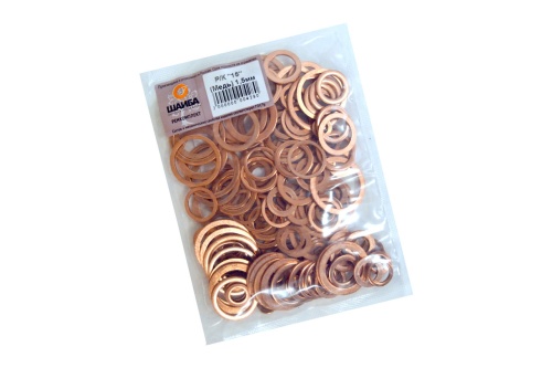 Набор медных шайб в комплекте "15" толщина 1.5 мм