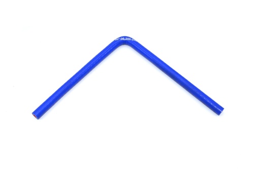 Патрубок силиконовый угловой Ф 6 мм L=200х200 мм, 90°