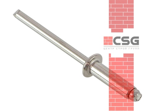 Заклепка вытяжная комбинированная 3.2х10 алюминий/сталь RAL 5005