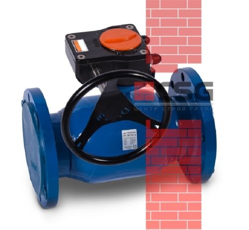 Кран шаровый стальной Ду150 Ру16 с редуктором фланцевый Temper 28320150, DN 150