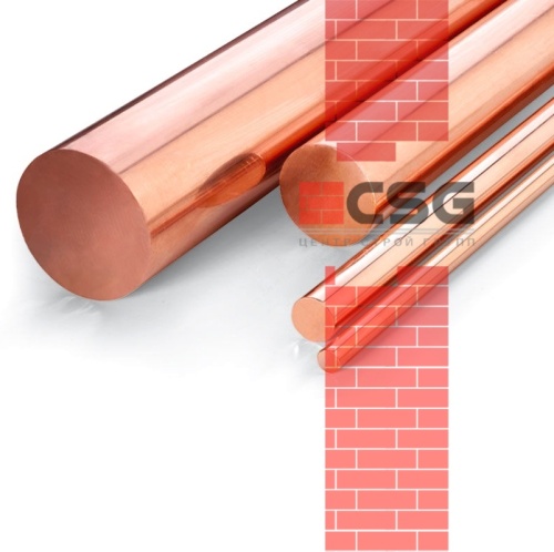 Круг медный 80 прес, длина 3 м, марка М1