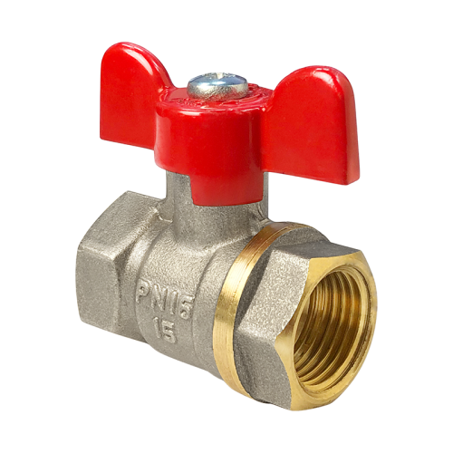 Кран шаровой латунь 11Б27фт1М Ду25 Ру40 ВР рычаг VALFEX VF.214.LR1.100 арт.1246514