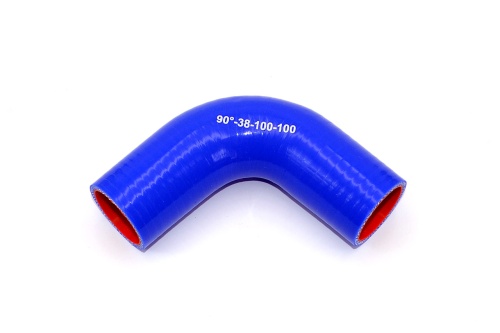 Патрубок силиконовый угловой Ф 38 мм L=100х100 мм, 90°