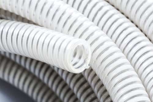 Шланг спиральный НВС Ф  16 мм из ПВХ серия 700N белый (бухта 30 м)