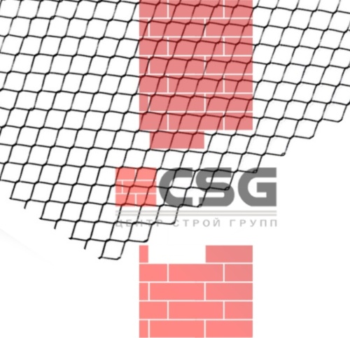 Сетка стальная плетеная 20х1.2 оцинкованный, длина 1,5 м, толщина 1.20