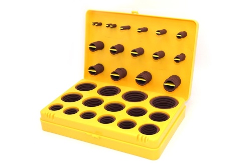 Набор колец уплот. FKM Дюйм. (№5V) 382 шт